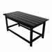 WestinTrends Malibu Outdoor Coffee Table 35 x 17.5 All Weather Poly Lumber Patio Adirondack Coffee Table for Garden Lawn Porch Balcony Black