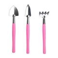 Gardening Tool Set 3 Pcs Succulent Tool Kit Houseplant Rake Mini Gardening Hand Tools Small Shovel/Rake/Spade for houseplants Pot Flower Gadget for Transplanting Seedlings Outdoor