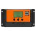100A PWM Solar Charger Controller EEEkit Solar Panel Regulator Charge Controller Auto Focus Tracking High Charging Efficiency Dual USB MCU Control Build-in Timer(Orange)