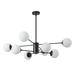 Magic Home Industrial Traditional Vantage Sputnik Modern Linear Chandelier with Shade Ceiling Mount 12 - Light 8 - Light 6 - Light E26 Adjustable Hanging Height