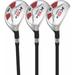 Majek Petite Womens Golf All Ladies Hybrid Partial Lightweight Graphite Set which Includes: #8 9 PW. Lady Flex Right Handed New Utility L Flex Club