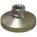 Gibraltar 2400 Lb Capacity 1-8 Thread 1-7/8 OAL Steel Stud Tapped Pivotal Socket Mount Leveling Mount 4 Base Diam Steel Pad 1-3/8 Hex