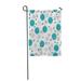 SIDONKU Blue Grey Teal Gray and White Polka Dots Pattern That is and Repeats Colorful Aqua Garden Flag Decorative Flag House Banner 28x40 inch