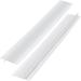 MSDADA 2 Pcs Silicone Stove Counter Gap Cover Kitchen Counter Gap Anti-Slip Filler for Seals Spills Between Counter Stovetop Oven Washing Machine (25 Inches Whiteï¼‰