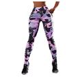 Mrat Yoga Full Length Pants High Waist Pencil Pants Ladies Camouflage High Waist Elastic Tight Hip Lifting Exercise Yoga Pants Pant Trousers