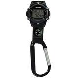 Aquaforce Carabiner Multi Function Digital Clipwatch with Black Dial