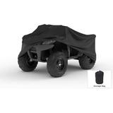 Weatherproof ATV Cover Compatible With 2007 Polaris Scrambler 500 - Outdoor & Indoor - Protect From Rain Water Snow Sun - Built In Reinforced Securing Straps - Trailerable - Free Storage Bag