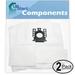 4 Replacement for Miele S412 Vacuum Bags with 4 Micro Filters - Compatible with Miele Type GN Vacuum Bags (2-Pack 2 Bags Per Pack)