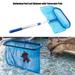 HERCHR Swimming Pool Leaf Skimmer Mesh Net with Telescopic Pole Pond Tub Effective Cleaning Tool Swimming Pool Leaf Skimmer Pool Leaf Skimmer
