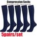 5 Pairs Women Graduated Compression Knee High Socks 15-20 mmHg