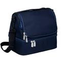 Wildkin Two Compartment Insulated Reusable Kids Lunch Bag for Boys & Girls BPA Free Includes Shoulder Strap (Whale Blue)