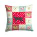 Pantherette Cat Love Fabric Decorative Pillow Red