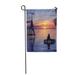 LADDKE Couple Love and Sunset Sky Summer Holiday Sea Garden Flag Decorative Flag House Banner 28x40 inch