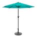 WestinTrends Paolo 9 Ft Patio Umbrella with Base Included Market Table Umbrella with with 30 Pound Solid Round Concrete Base Turquoise