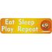 10in x 3in Eat Sleep Play Basketball Bumper magnet magnetic magnets