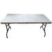 INTSUPERMAI White Folding Table Plastic Dining Table Camping Table 59.8x27.5inch