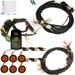MCSADVENTURES Amber Plug and Play Vertical Rocker Turn Signal Kit for 15-18 RZR - orange backlight - amber/amber
