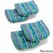 Blazing Needles Reo Striped Outdoor U-Shaped Chair Cushion - Set of 4