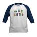 CafePress - Power Rangers Group Shots Kids Baseball T Shirt - Kids Cotton Baseball Jersey 3/4 Sleeve Shirt