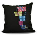E by Design Jump For Joy Special Delivery Print Outdoor Pillow
