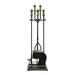 Minuteman International Oxford 5 Pc Fireplace Tools Antique Brass & Black