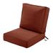 Classic Accessories Montlake 45 x 23 Heather Henna Rectangle Lounge Outdoor Seating Cushion Chair with Fade Resistant