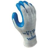 Atlas 300 General Purpose Latex Coated Fingers/Palm Gloves Medium Blue/Gray | Bundle of 2 Dozen