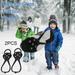 Bojue 1 Pair Kids Crampons Traction Cleats Spike for Winter Walking Safety Shoe Grips on Ice Snow for Child sports equipment