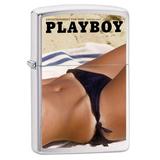 Zippo Playboy Cover June 1962 Pocket Lighter Brushed Chrome One Size (200-CI014760)