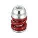 Unique Bargains 1 Set Universal Aluminum Alloy Car Auto Vehicle Shifter Gear Shift Knob with Adapter Red Silver Tone