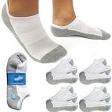 12 Pairs Ankle Athletic Running Socks Low Cut Sports Tab Socks Men Women 10-13