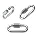 NUZYZ 1Pc Stainless Steel Carabiner Screw Locking Gate Hook Snap Clip Outdoor Tool