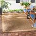 SAFAVIEH Indoor Outdoor CY6100-39 Courtyard Natural / Gold Rug