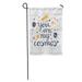 SIDONKU Sunshine Cosmos and Text You are My Starry Love Night Garden Flag Decorative Flag House Banner 28x40 inch