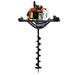 XtremepowerUS V-Type 63CC 2-Stroke Gas Post Hole Digger Plant Fence One Man Auger 4 Auger Bit (Digger + 4 Bit Set)