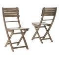 Pablo Acacia Wood Foldable Patio Dining Chairs