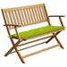 vidaXL Solid Acacia Wood Garden Bench with Multi Colors Cushion Lounge Seat