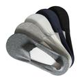 5 Pairs Low-cut Liners Socks Non Cotton Boat Hidden Invisible Socks for Men (Black + White + Dark Blue + Light Gray + Dark Gray)