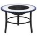 Andoer Fire Pit Blue and White 26.8 Ceramic