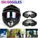 Motorcycle Goggles Ski Goggles Snowboard Glasses Bike Goggles Anti-UV Adjustable Riding Goggles for Men Women Colorful/1Pack