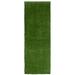 Chaudhary Living 2 x 6 Green Solid Rectangular Faux Fur Outdoor Rug Runner