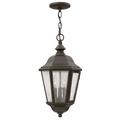 3 Light Large Outdoor Hanging Lantern in Traditional Style 10 inches Wide By 19.5 inches High-Oil Rubbed Bronze Finish-Incandescent Lamping Type