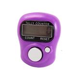 Unique Bargains Manual Count Reset Button 0-99999 Finger Counter Purple