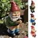 Shenmeida Resin Garden Gnomes Naughty Gnomes Funny Garden Gnomes Garden Decor on The Toilet - Large Size Garden Sculptures Statues