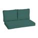 Arden Selections Outdoor Loveseat Cushion Set 46 x 26 Peacock Blue Green Texture