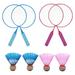 NUOLUX 8 Pcs Badminton Racket Badminton Training Tool Outdoor Sports Playing Toy Set for Children (2 Racket 2 Badminton Balls)