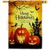 Ornament Collection 28 x 40 in. Halloween Happy Pumpkins House Flag with Fall Double-Sided Decorative Vertical Flags Decoration Banner Garden Yard Gift