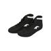 Lacyhop Unisex-child Sports Lightweight Round Toe Fighting Sneakers Kids Training Breathable Rubber Sole Combat Sneaker Comfort Ankle Strap Boxing Shoes Black-1 9.5