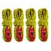 ShineTrip Thick Tent Wind Rope Outdoor Camping Canopy Reflective Wind Rope 3mm Multifunctional Wind Rope Buckle Tent 4pcs Multifunction Tent Rope Tent Accessories