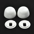 2 Pair Of Plastic Stinkpot Bolt Cover Toilet Anchor Screw Cap for Home